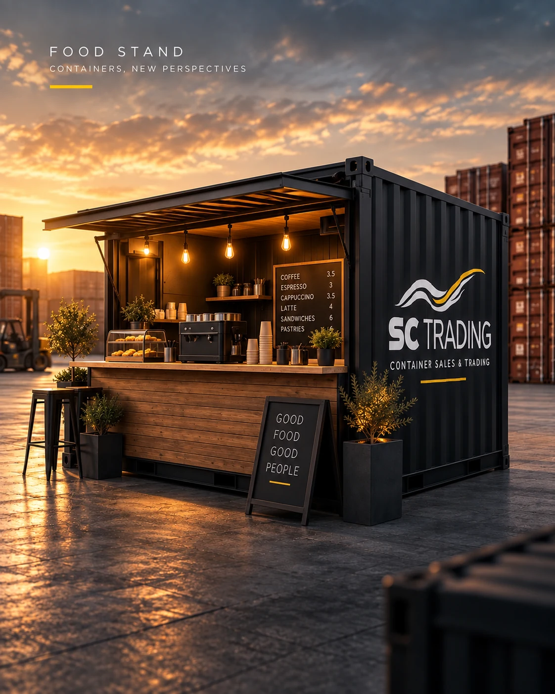 Containerconcept als food stand