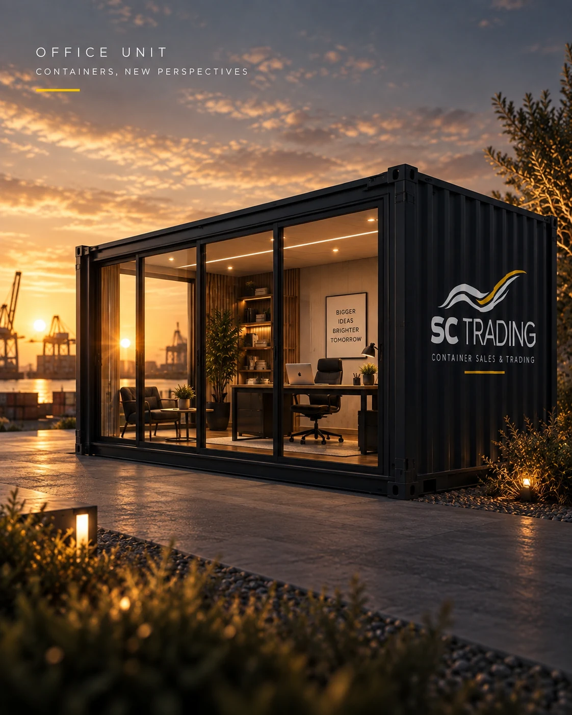 Containerconcept als kantoorunit